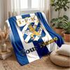 Ifk göteborg Testo Nome Personalizzato Coperta di Flanella Logo Calcio Coperta in Pile Personalizzata Regalo Speciale per Divano Camera da Letto Casa
