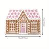 Christmas Gingerbread House Wool-like Carpet Water-Resistant Soft Bath Mat Bedside Rug for Bedroom Winter Home Decoration