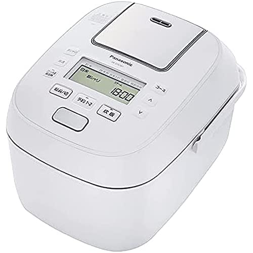 Panasonic Rice Cooker 5.5 Cups Large Firepower Odori Cooker Steam & Full Heat Generation 6 Stage IH Type White SR-STS101-W