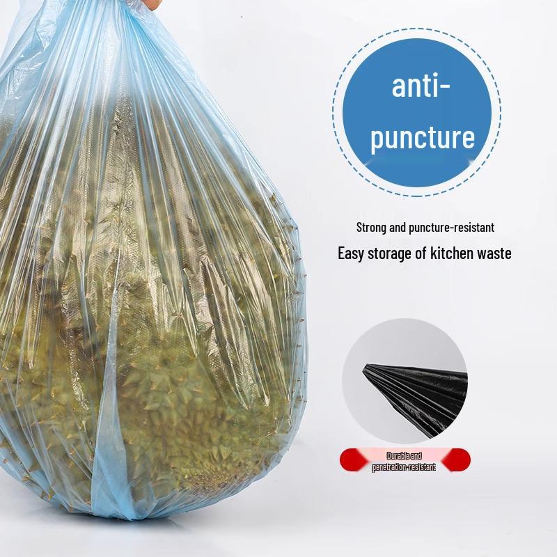 Extra silné černé velké pytle na odpad s uchy pro kuchyň a koupelnu