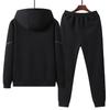 Winter Tracksuit Men Casual Set Streetwear Joggers Hooded Jackets Fleece Pants Sets Men Sport Suits Outfits