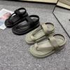 Lässige Damen-Strandsandalen mit dickem Boden