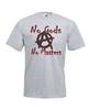 Mens No Gods No Masters Human Equality Anarchy Unisex Grey T-Shirt
