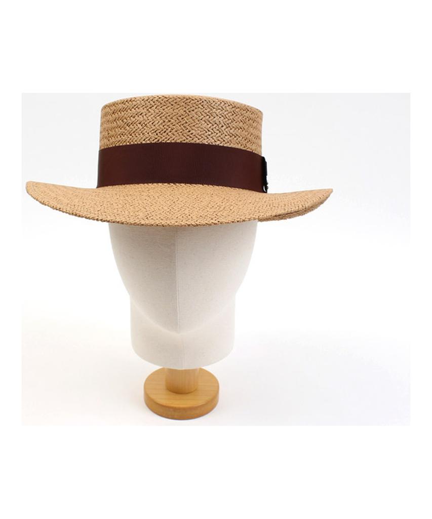 Yunibeosyeolkemiseuteuli Brown Line Brown Panama Hat Panama Hat