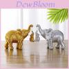 Mothers Day Gift Resin Cartoon Elephant Desktop Decor For Family Celebration