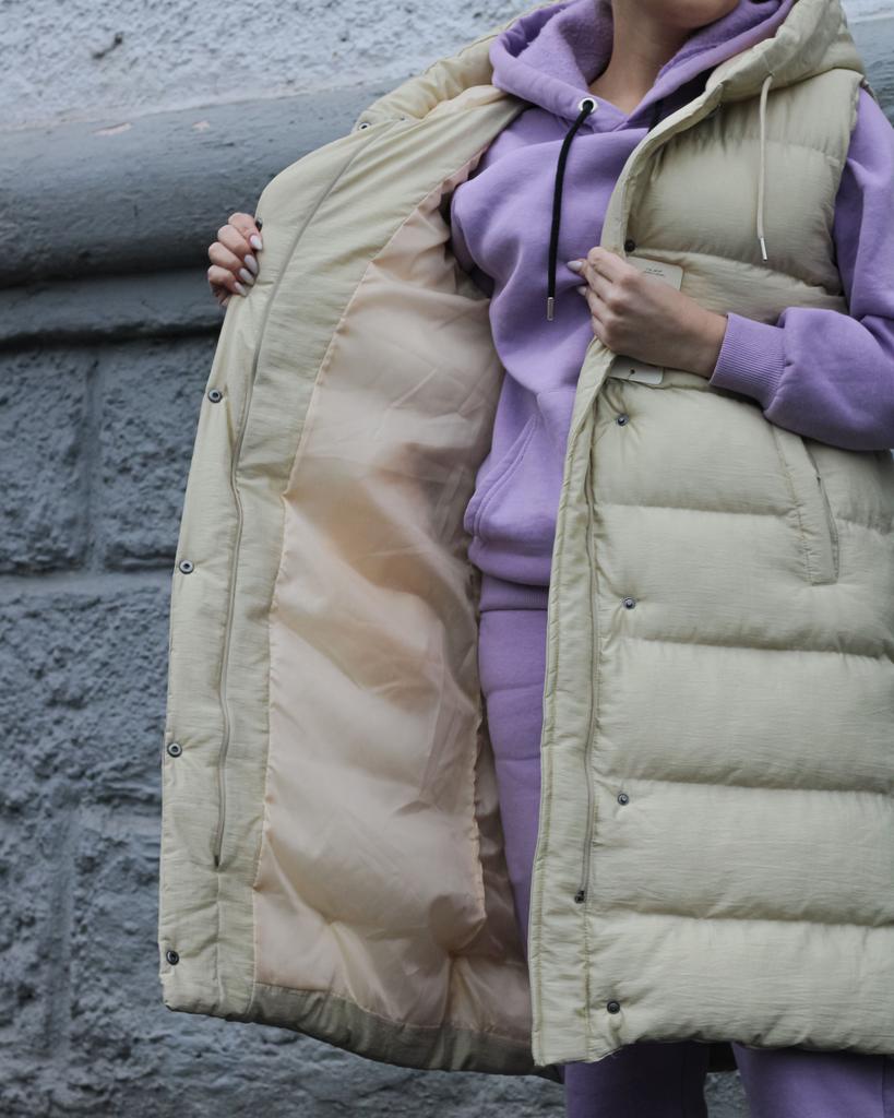 Women's Beige Vest Safari 22410