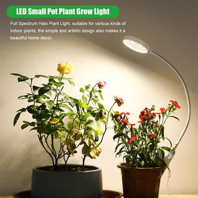 Grow Light 11W Full Spectrum LED Plant Grow Lights with Timer 3/9/12H Grow Lamp for Indoor Plants Adjustable Gooseneck Phytolamp