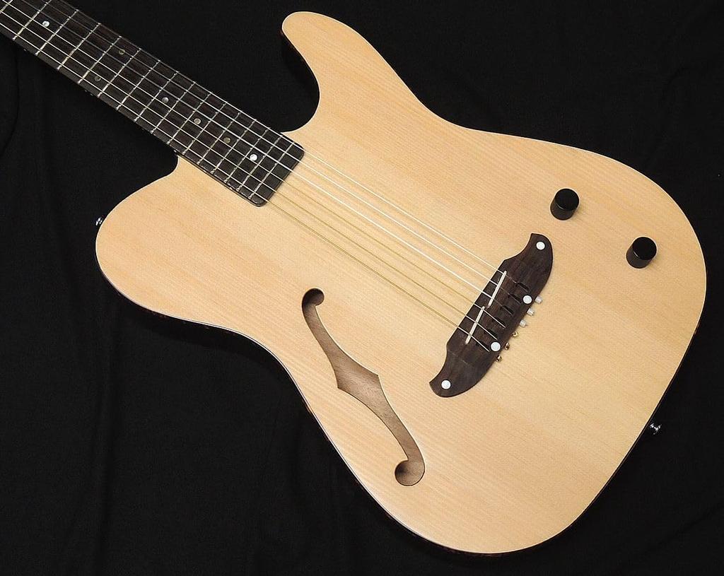 SCHECTER SNTL Nylon String Oriental Line Schecter Thin Body Electric Guitar F Hole Electric Acoustic Telecaster Shape Satin Natural Passive Minor