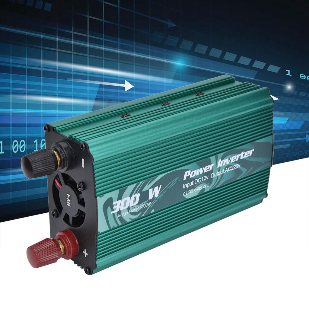 300W Inverter Safe Modified Sine Intelligent Power Converter for Refrigerator Induction Cooker 12V To AC220V