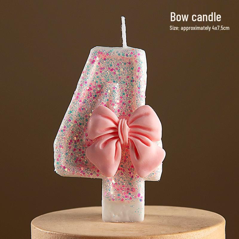 2025 Creative Lotus Birthday Number Candles for One-Year-Old Boys & Girls