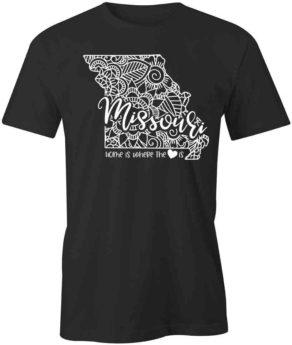 Home Is Missouri TShirt Tee Printed Graphic T-Shirt Gift CLOTHING STATE S1BSA819 XXXL