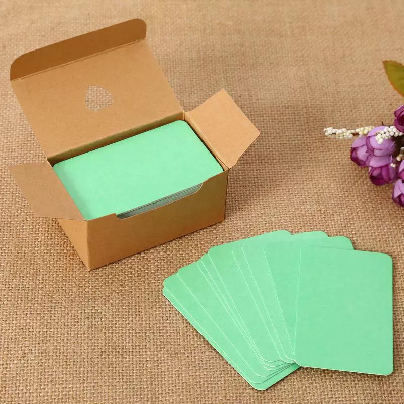 200 Sheets of Small Blank Flashcards for Messages & English Words