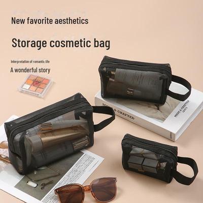 Reisekosmetiktasche aus Nylonnetz mit individuellem Logo – Tragbare Aufbewahrung für Toilettenartikel