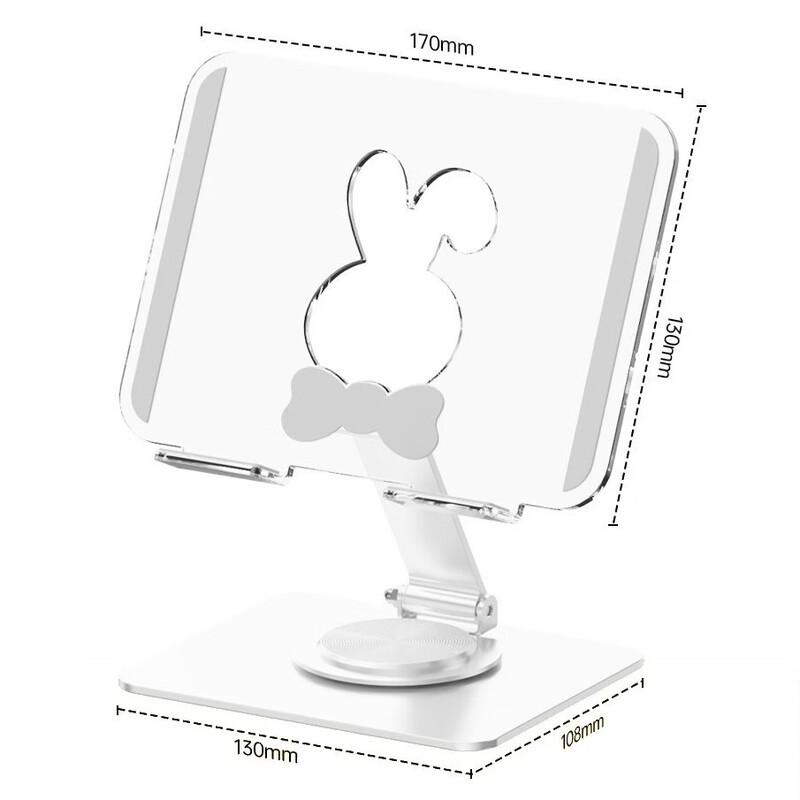 OLOEY Cute Rabbit Rotating Folding Tablet Stand