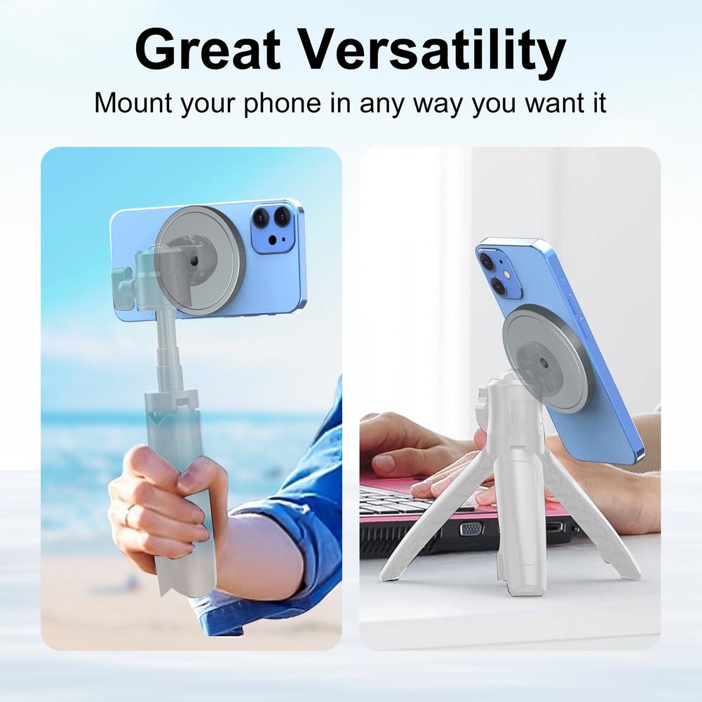 For Magsafe 1/4" Mount Magnetic Tripod Adapter With Screw Hole Photography Gimbal Universal Camera Tripod Phone Holder Accessory