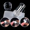 Nail Stamping Plates Pure Clear Jelly Nails Art Stamper Scraper Set Print Silicone Marshmallow Design Manicure Accessories Tool