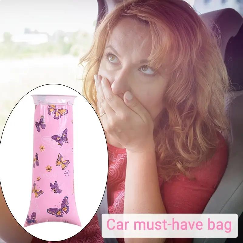 6Pcs 1000Ml Disposable Vomiting Bag For Children Aldult Car Mounted Cartoon Motion Sickness Bags Portable Diarrhea Bag Urine Bag