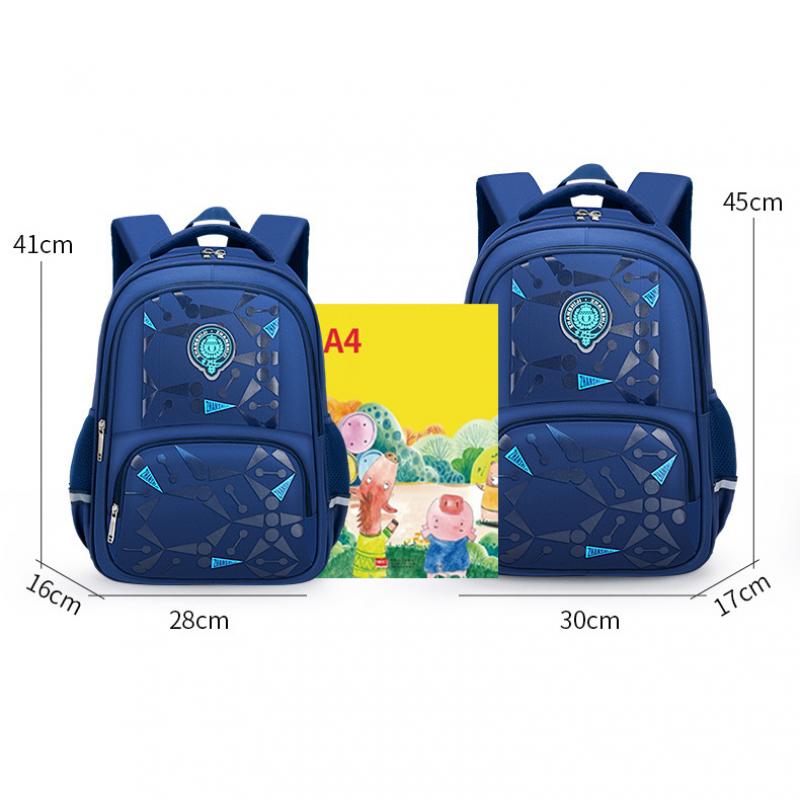 Waterproof Oxford School Backpack Lightweight Posture Support Bookbag for Children Durable Anti Theft Kids Rucksack Cool Design