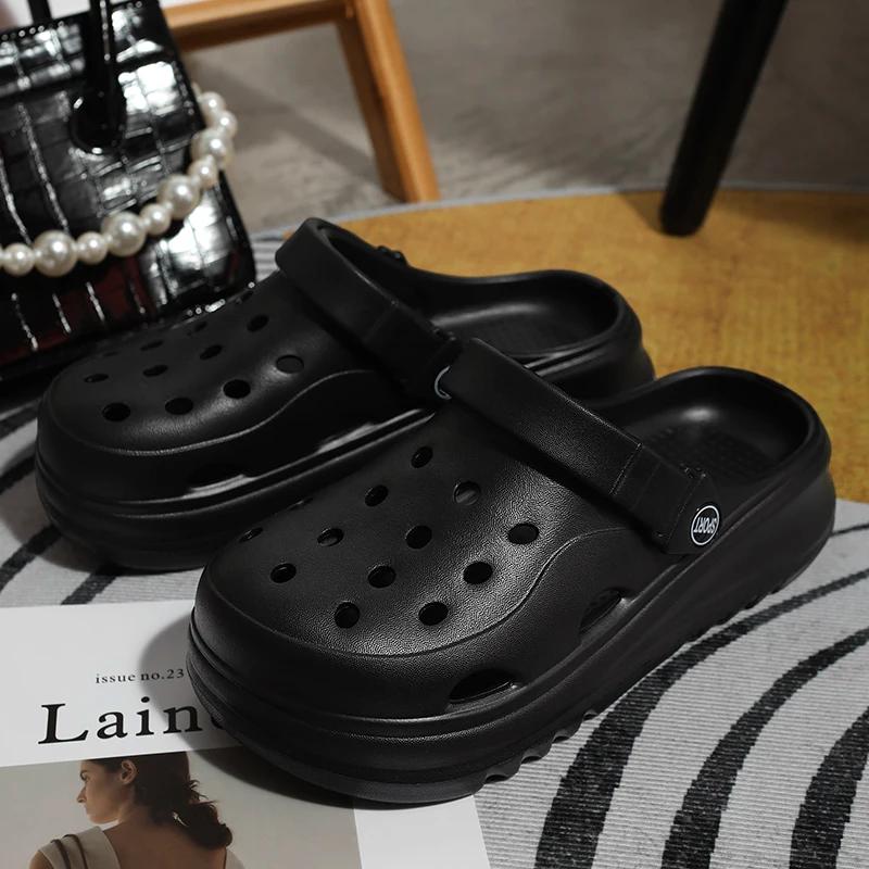 Fashion Thick Bottom Cloud Sandals Women Round Toe Soft Sole Platform Sandals Woman Summer Hollow Out Non-Slip Casual Sandalias Mujer