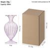 Retro French Embossed Glass Vase for Hydroponic Floral Decor - Clear Craftsmanship for Living Room and Dining Table