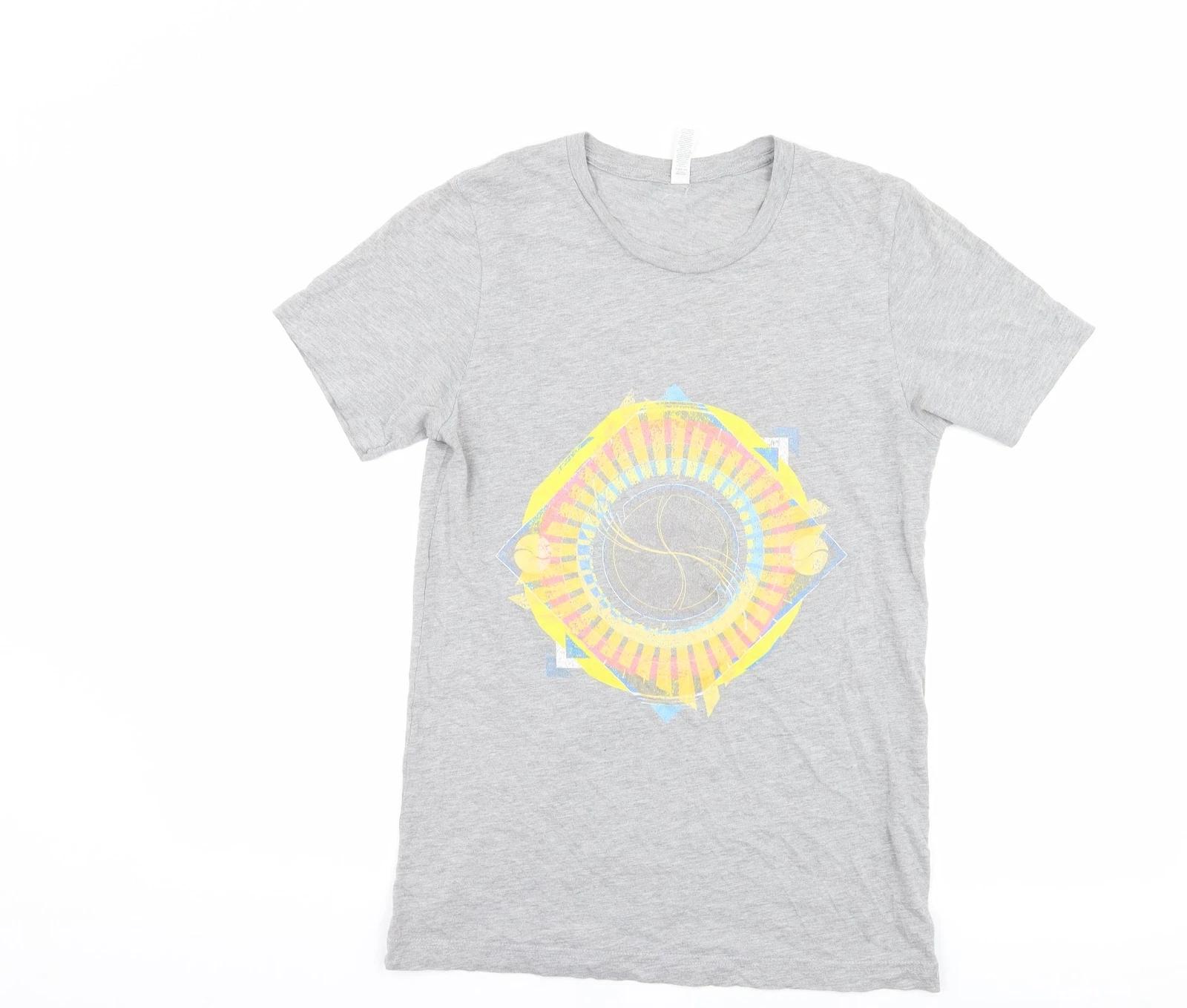 Bella + Canvas Mens Grey Cotton blend T-Shirt Size S - Graphic 2XL