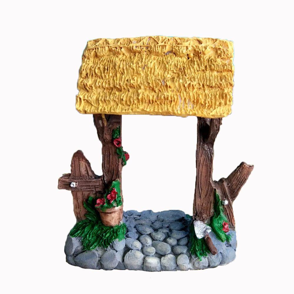 

Аксессуары для кукол Моделирование фермерского дома Ремесло Мини-сказочная дверь Крытый открытый 4