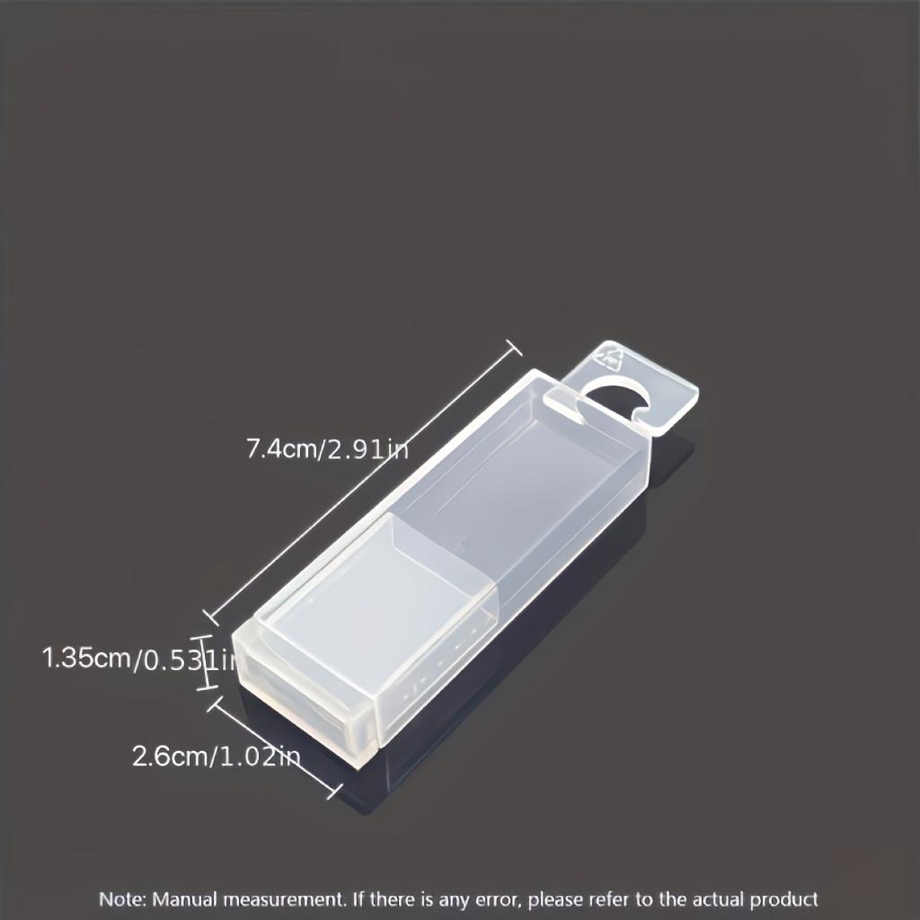 

1 шт. Прямоугольный расширяемый ящик для хранения инструментов для сверл, серег, ожерелий, мелких деталей ручной работы 74*26mm/2.91*1.02inch