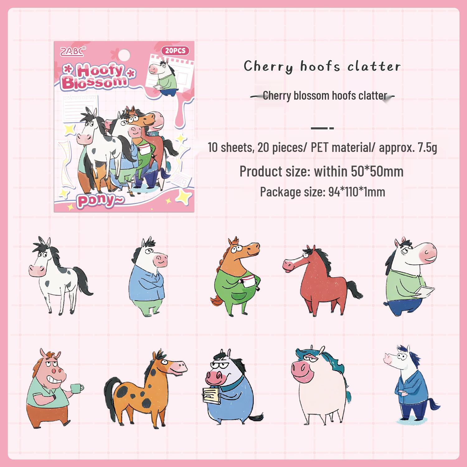 ZABC Animal Fantasy Series Journal Decor Stickers Pack