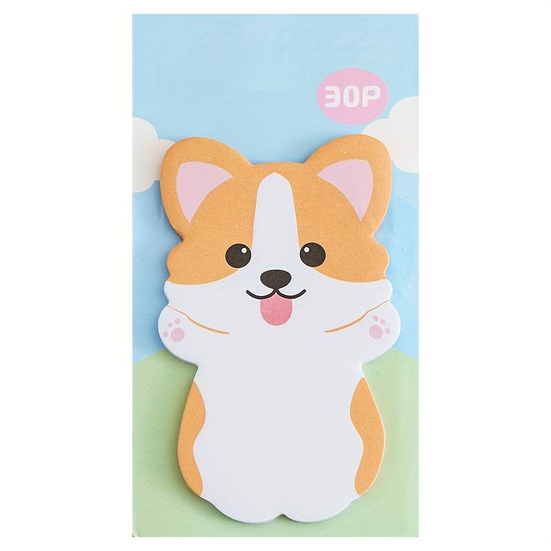Cute Animal Special-shaped Sticky Notes, Adhesive Sticky Notes, Cartoon Decoration, Message Label Stickers, Note Markers for Office