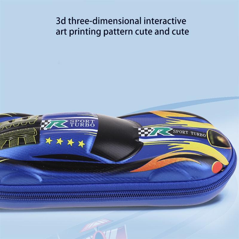 Large Capacity Cartoon Pencil Bag Pen for Case Zipper Lock with Hidden Storage Grids for Students Office School