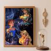 Diamond Art Painting Kit Jasmine Cinderella Rapunzel Diamond Mosaic Pictures, Wall Art Crafts, Home Decor