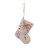 Small Five- Star Christmas Hanging Ornament with Printed Design for Tree and Home Decor