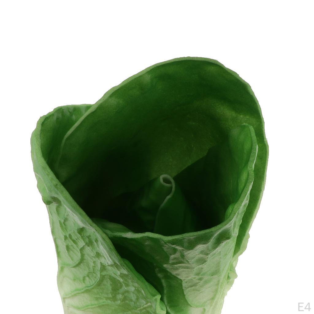 Artificial Green Cabbage Loofah PVC Vegetable Educational toy Decor Ornament