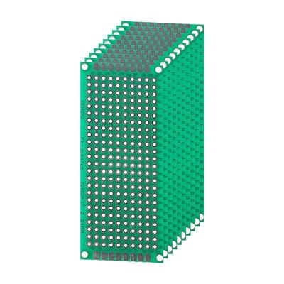 1 sztuk/10 sztuk dwustronna tablica 2*8CM 5*7CM 10*10CM zielony prototyp Pcb tablica uniwersalna elektroniczny zestaw do majsterkowania