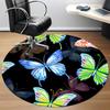 1pc Butterfly Print Chair Carpet for Office, Non-slip, Soft and Durable Office Rug, Perfect for Office yy251227138