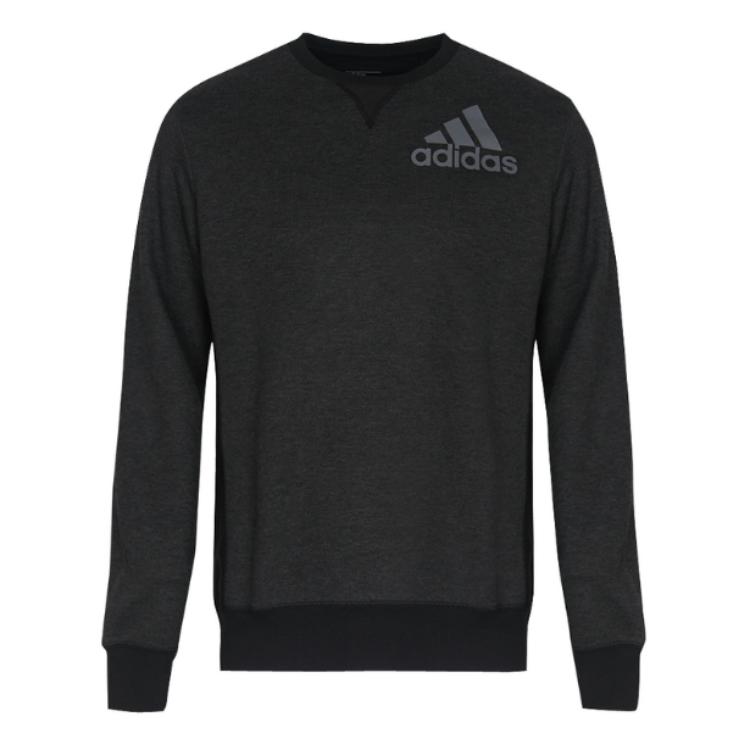 

Adidas Prime Crew Lifestyle Series Дихаючий пуловер з круглим вирізом Логотип Толстовка з довгим рукавом Чоловіча толстовка Металік-Чорний AI7477 XL