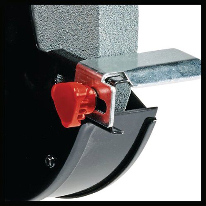 Einhell touret à meuler tc-bg 200 l (400w, lampe) livré avec meule de dégrossissage et meule de ponçage fin k36/k60