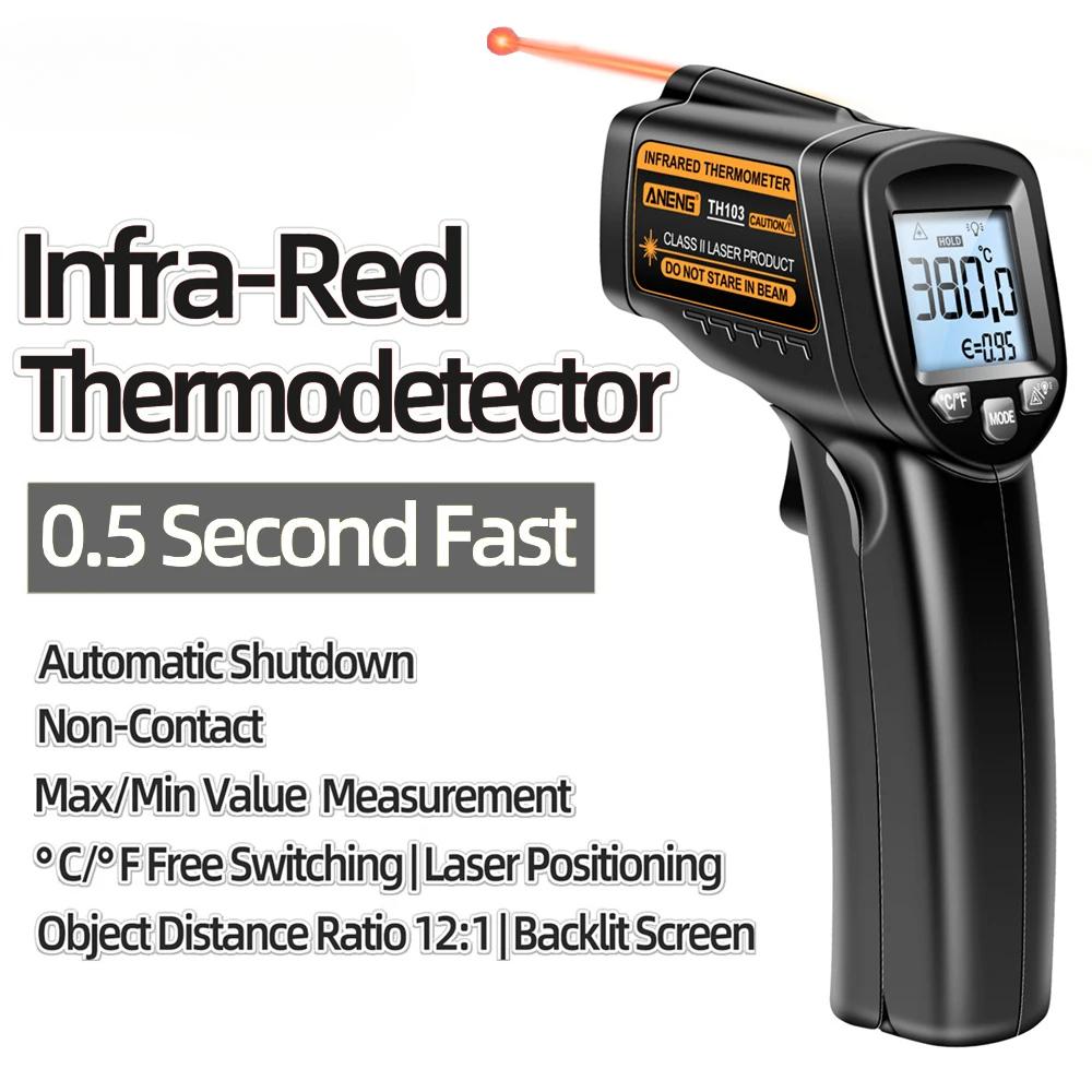 TH103 Digital Infrared Laser Thermometer Industrial Temparature Gun Backlight Screen Temperature Meter Non-contact Tools