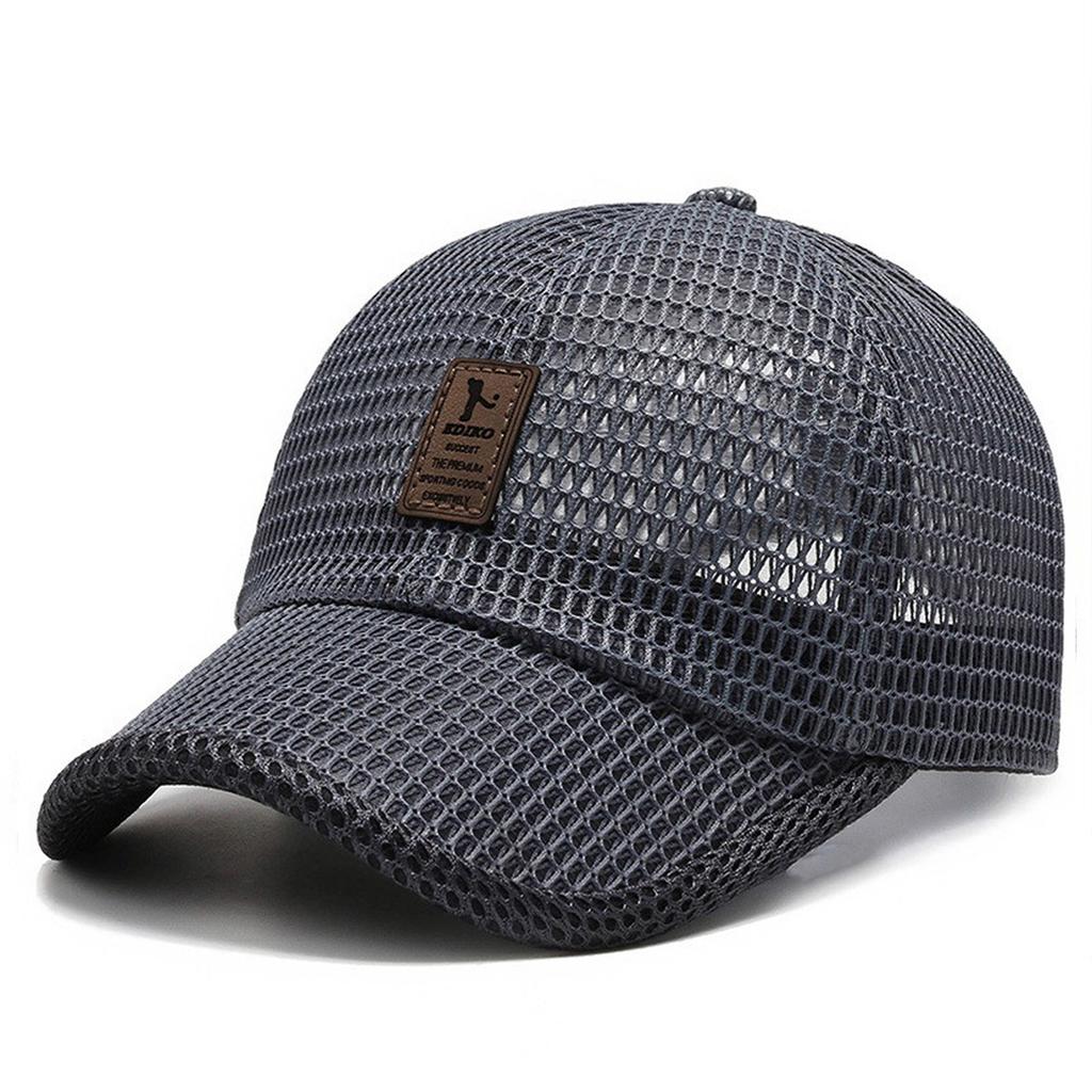 Summer Hat Men's Breathable Mesh Golf Quick-drying Baseball Cap High Sun Protection Big Head Circumference Cap