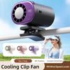 Mini Fan Clip On Rapid Cooling Fan LED Display Air Conditioner with 199 Speeds Umbrella Hanging Waist Hanging Neck Cooling Fan