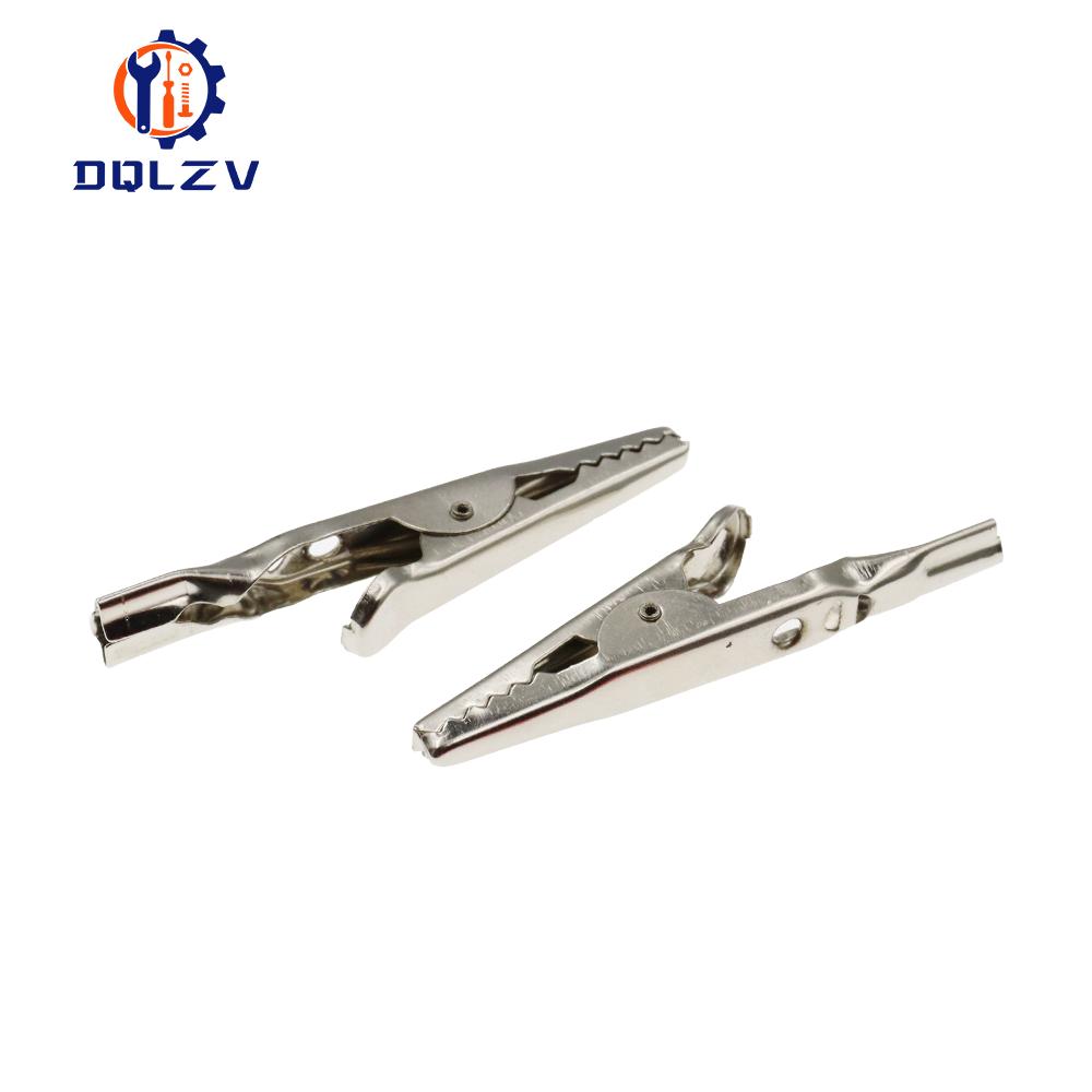 2PCS Crocodile Alligator Clips Clamps for Multimeter Tester Probe Insulated Crocodile Test Clip Connector