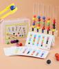 Montessori Clip Perlen Reagenzglas Spielzeug Material DIY Karten Puzzle Spielzeug für Kinder Intelligenz Frühe Bildungsgeschenke
