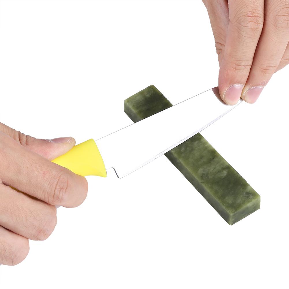 Natural Sharpening Stone Grindstone Sharpener Knife Polishing Grinding Tool Green 10000#