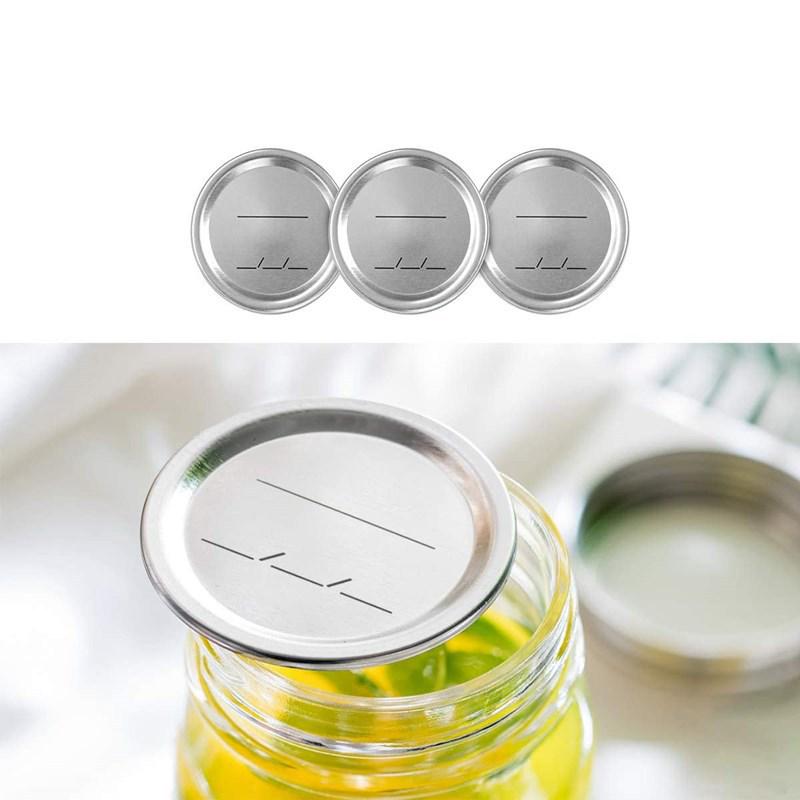 

Wide Mouth Tinplate Mason Jar Metal Lid 70 Piece