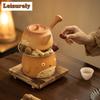 Cute Animasl Carbon Furnace Dry Fired Pot For Electric Stove Boiling Water Kettle Surrounding Furnace For Tea Making Accessories