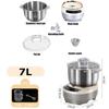 5/7 Liter Stand Mixer, 200W Electric Dough Maker, Household Smart Fermentation Flour Mixer Kneading Machine for Bread, Pizza
