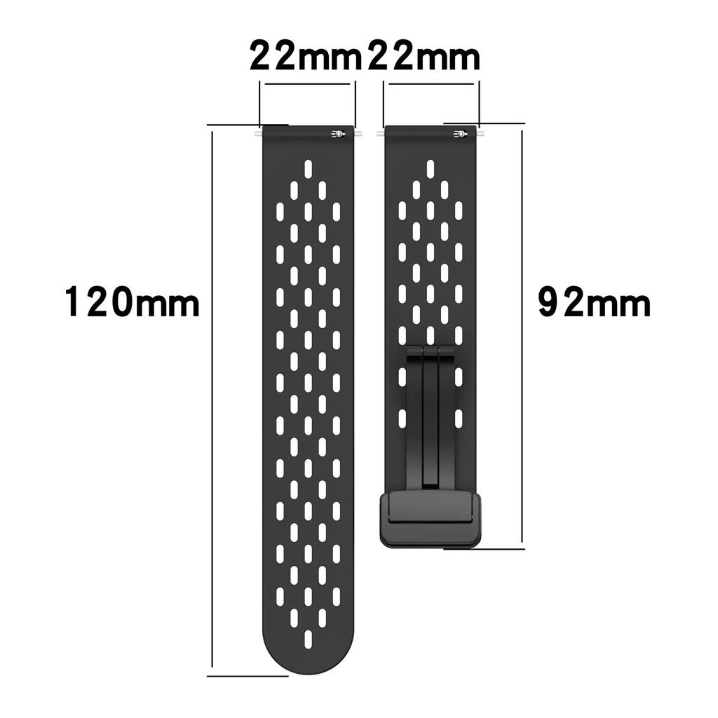 Silicone Watch Band For Garmin Venu 2 Plus Sq Vivoactive 3 4 5/Forerunner 255 645 158/55/245 Music Magnetic Buckle Strap
