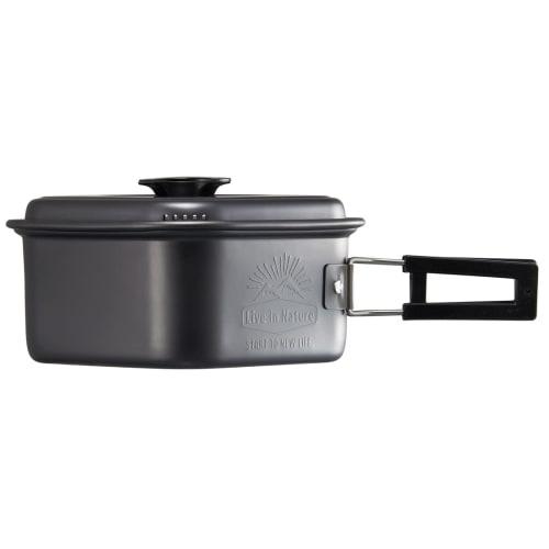Skater Aluminum Square One Hand Pot Ramen Cooker 1.2L Outdoor Camping LiveL in Nature ANC1-A