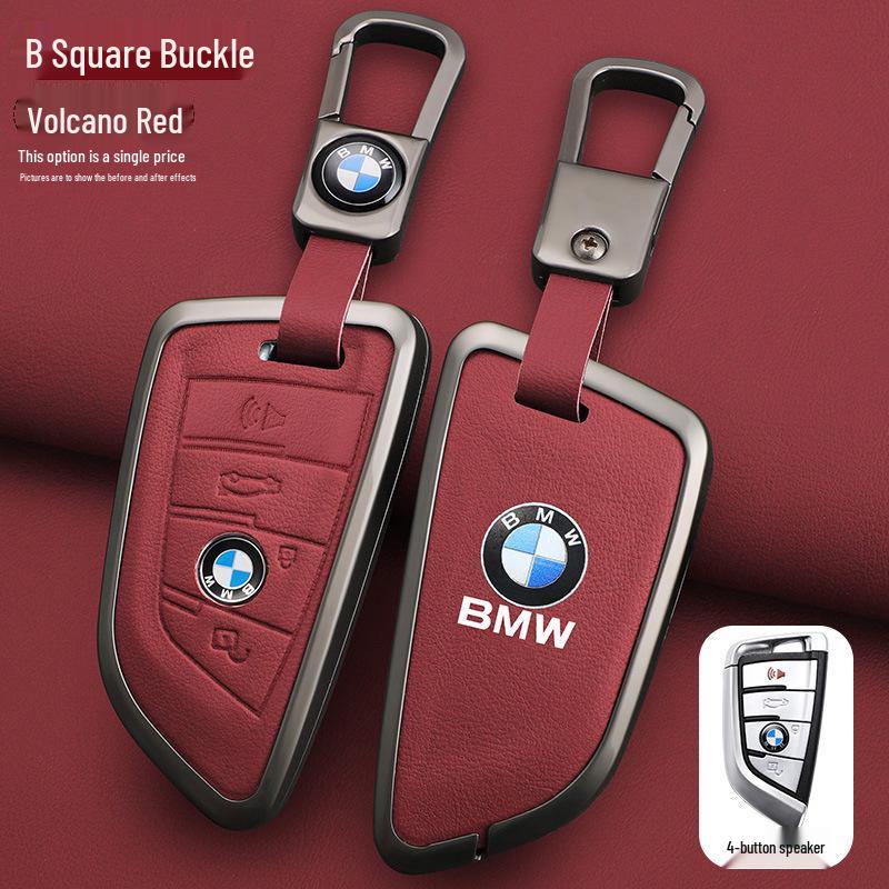 BMW Key Case: Metal Leather for 5 Series 530/525, X3, X5, 7 Series 740, High-End X7.