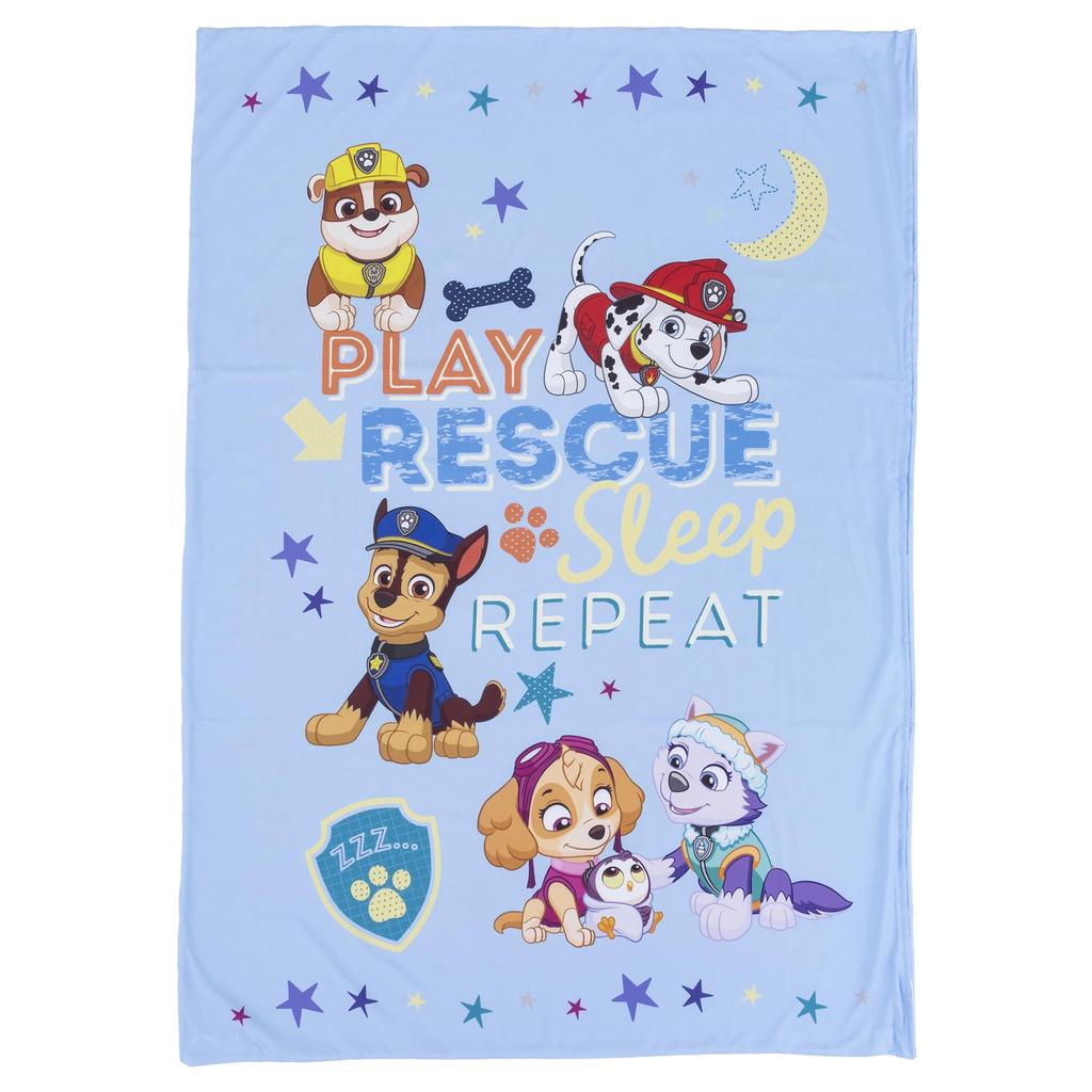 MORIPiLO Paw Patrol Duvet Single Patrol Friends Soft Peach Junior Cute Character by Morishita Pillows Cover, (Paw Skin), Size, Children's, Blue,